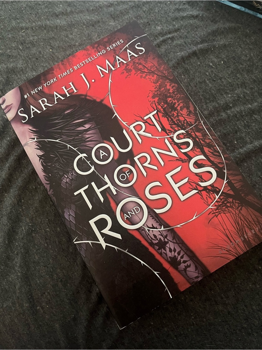 A Court of Thorns and Roses by Sarah J. Maas - Red & Black Cover